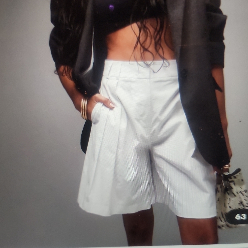 TOPSHOP Awkward A Line Double Pleat Women's Shorts Size 2